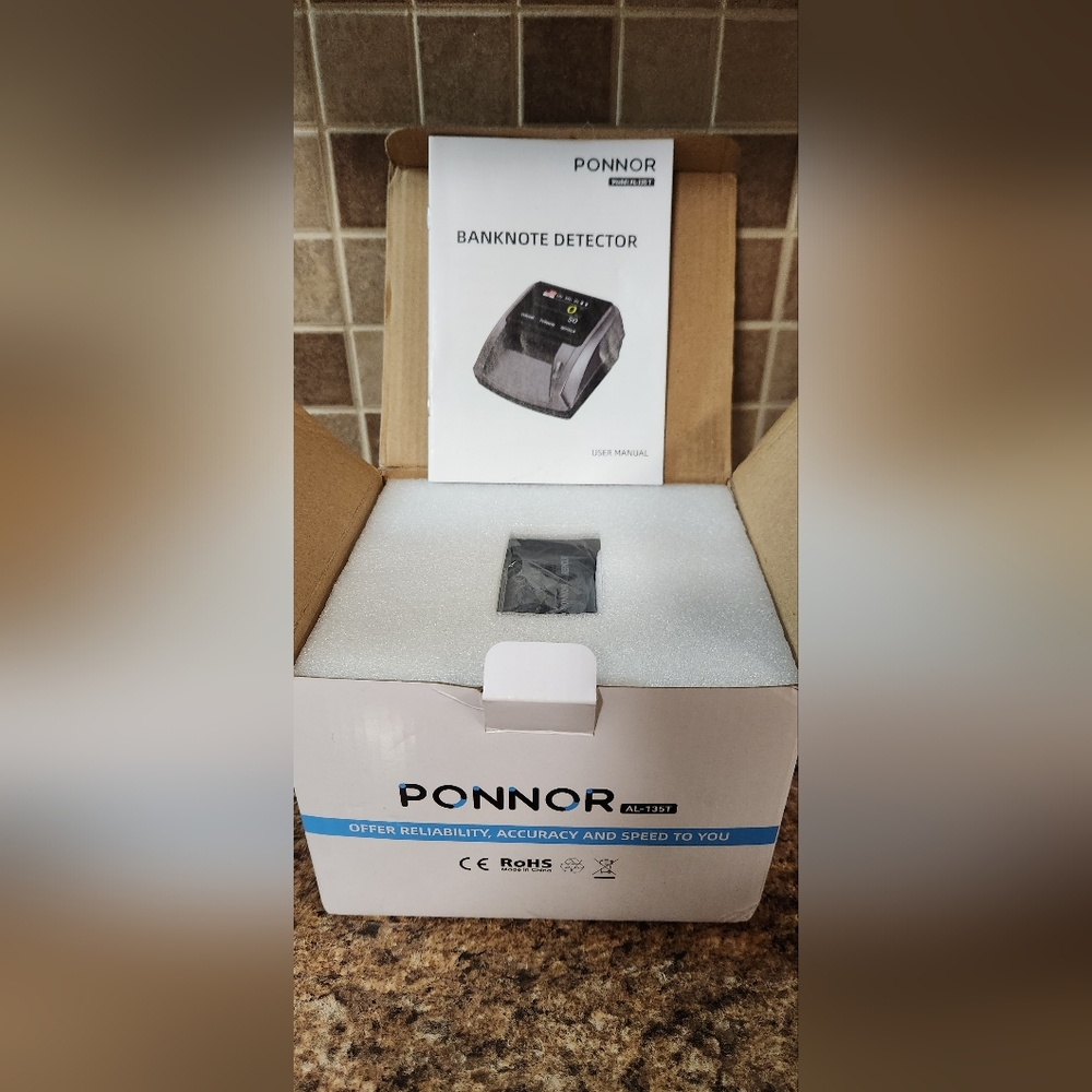 Ponnor Banknote Detector New In Box